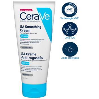 creme anti rugosites 10 d uree et acide salicylique 177ml peaux seches cerave